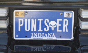punisher vanity license plate