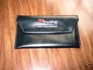 t type leather document holder