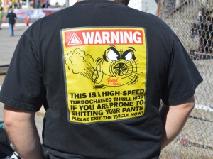 turbocharged warning shirt