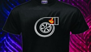 turbocharger with power 6 logo shirt