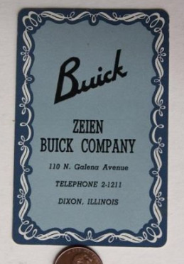 Buick Dealer Playing Cards