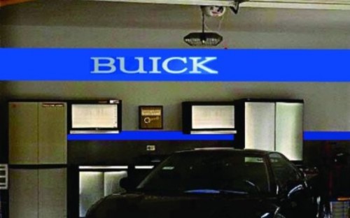 Buick Brushed Aluminum 4 Foot Garage Sign