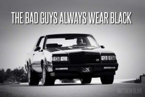 bad guys always wear black
