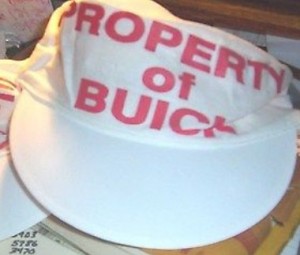 property of buick painters hat