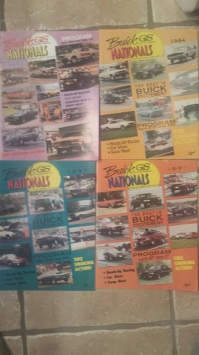 buick gs nationals programs