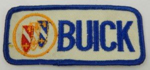 Buick Embroidered Patch Blue Letters