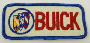 Buick Embroidered Patch Red Letters