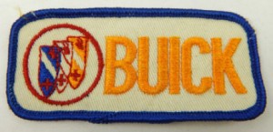 Buick Embroidered Patch Yellow Letters