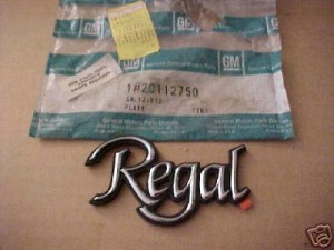 1978 regal script emblem