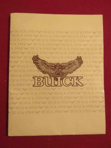 1986 buick press kit