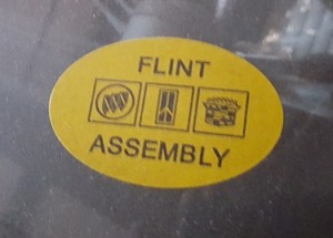 flint assembly sticker