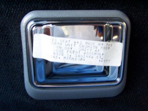 rare rear ashtray sticker