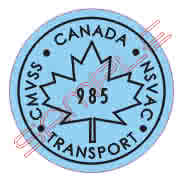 repro-canada maple leaf transport decal
