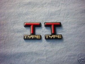 some kind of T TYPE emblems