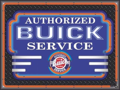 BUICK AUTHORIZED SERVICE NEON SIGN