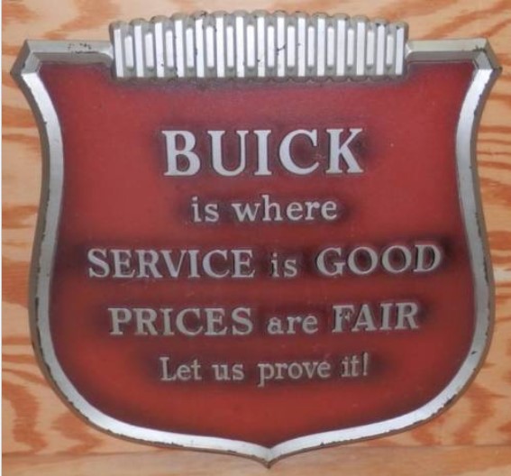 Buick Dealership Signs for Your Home Garage