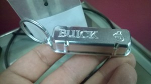 buick valve cover key chain