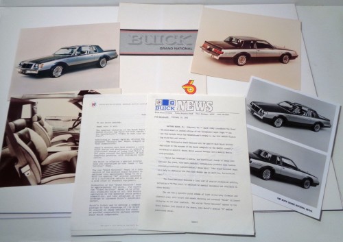 1982 Buick Grand National Press Kit