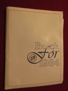 1984 Buick Press Kit 1