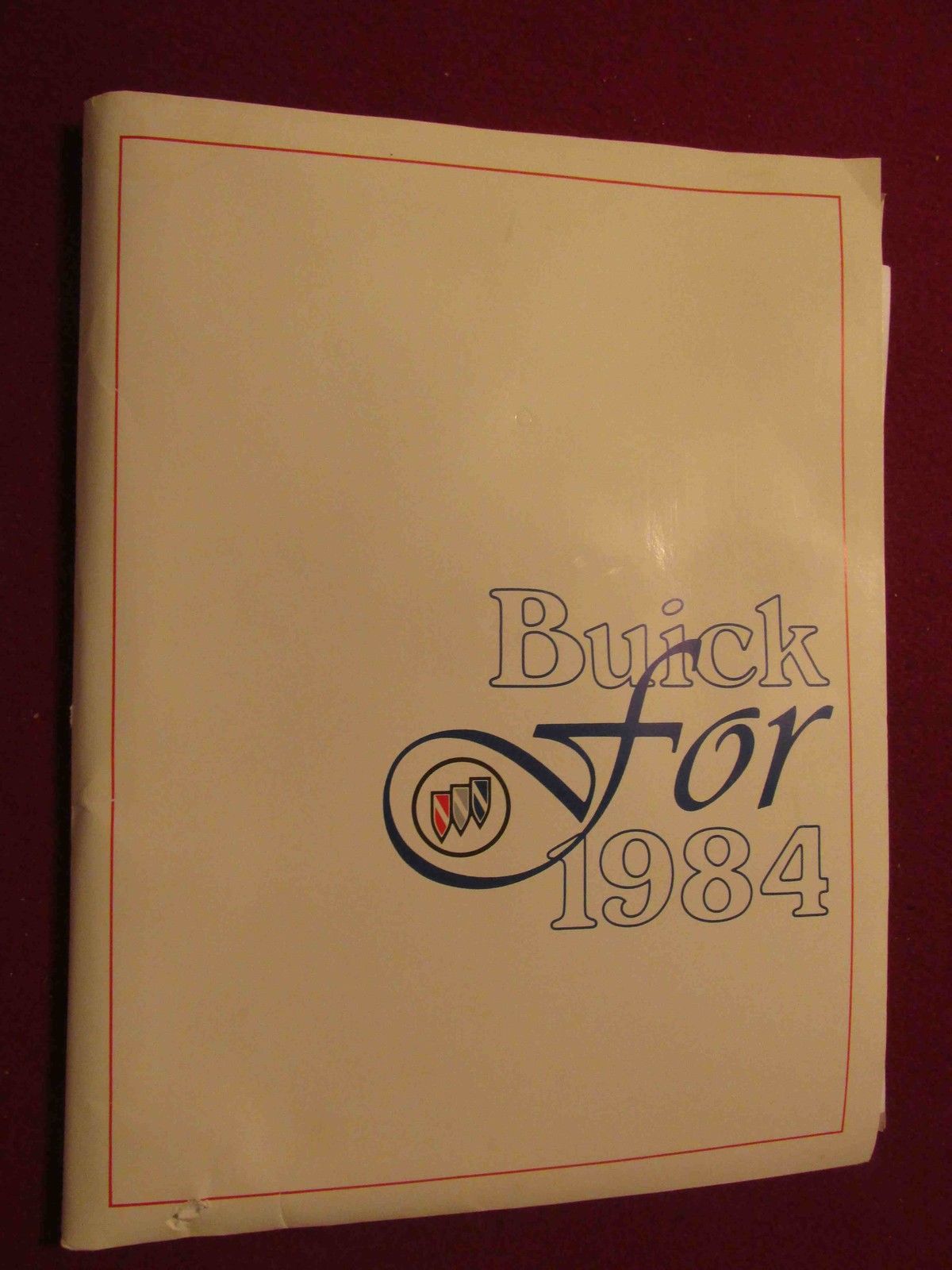 1984 Buick Media Press Kit
