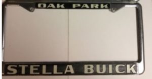Stella Buick License Plate Frame