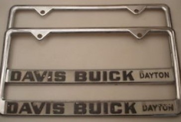 Buick Auto Dealer License Plate Frames
