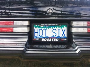 hot six license plate