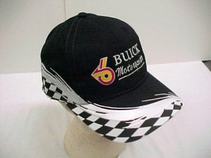 buick motorsports black white-checkered hat