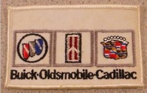 buick oldsmobile cadillac logo name patch