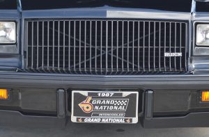 1987 grand national license plate and frame