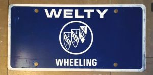 welty buick license plate