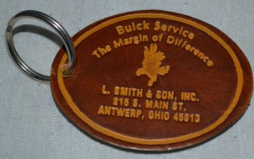 Buick Service Leather Keychain