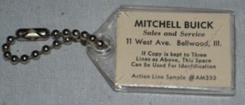 Mitchell Buick Advertising keychain 1