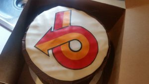 birthday cake wth turbo 6 arrow