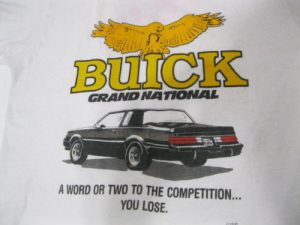 buick grand national competition shirt