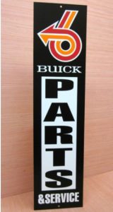 buick parts service sign