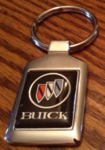 buick triple shield logo keychain