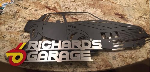 custom steel cutout buick grand national sign