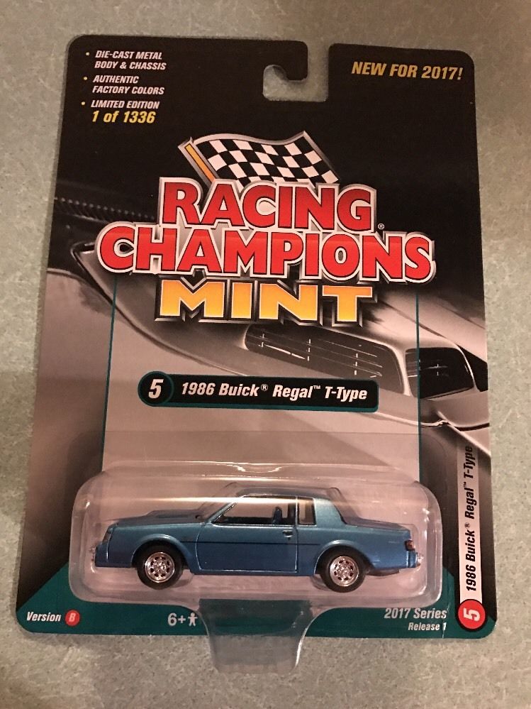 NEW for 2017 Racing Champions Mint 1986 Buick Regal T-Type Diecast!