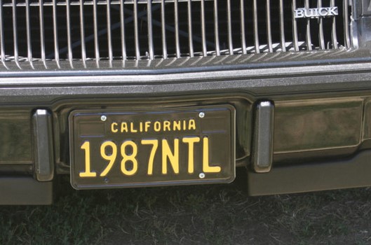 What Vanity License Plate is on Your Buick GN?