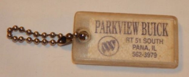 Vintage Buick Dealership Key Rings