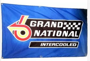 GRAND NATIONAL INTERCOOLED BUICK BADGE FLAG