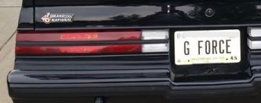 Vanity Plates Found on Buick Grand National Cars!