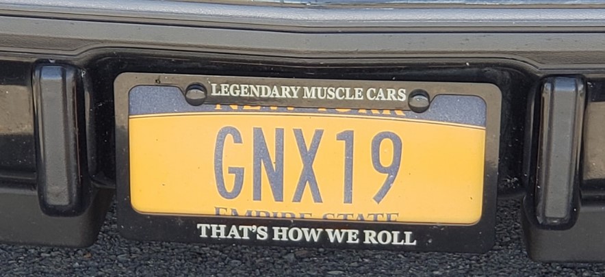 Vanity Plates Found on Buick GNX Cars!