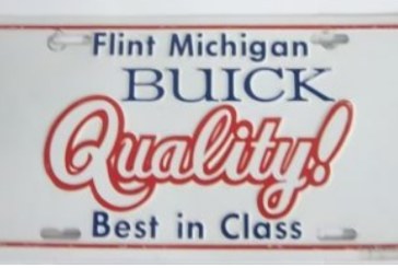 Assorted Buick Novelty License Plates