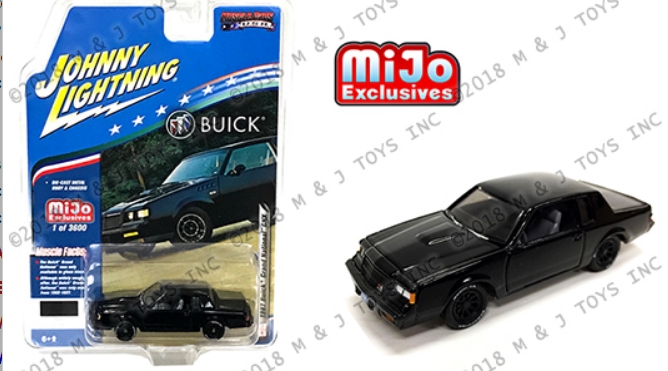 Johnny Lightning MiJo Exclusives 1987 Buick Grand National GNX