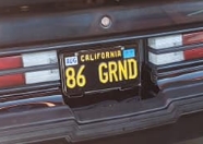 Custom Buick Grand National Vanity License Plate