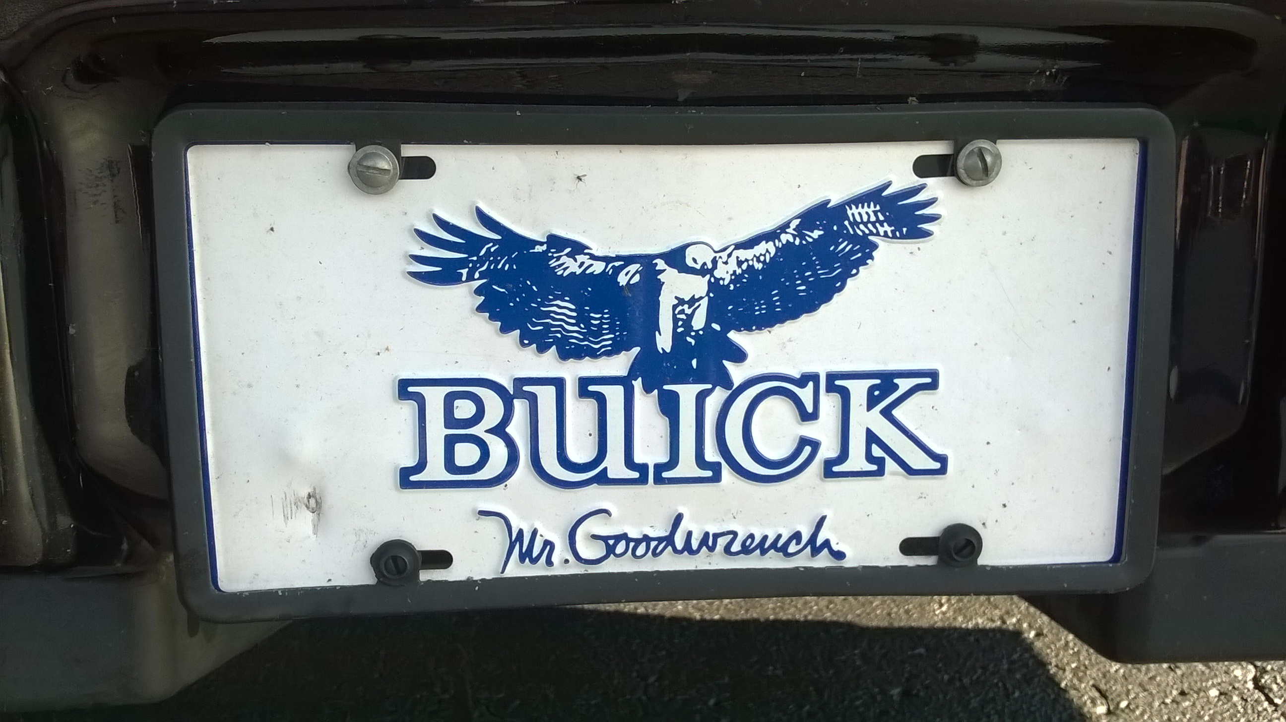 Custom Front License Plates For The Buick Turbo Regal