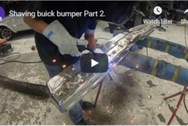 How to Shave (Make Smooth) Metal Bumpers on a Buick Turbo Regal (video)