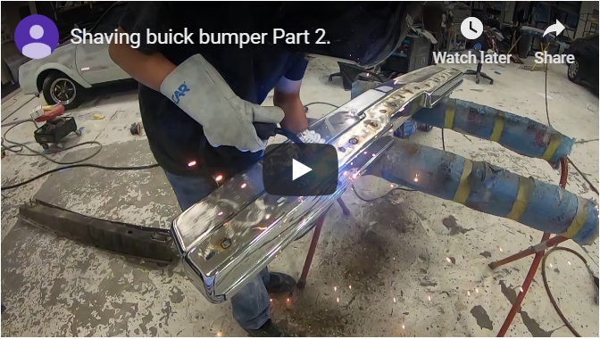 How to Shave (Make Smooth) Metal Bumpers on a Buick Turbo Regal (video)